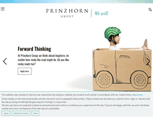 Tablet Screenshot of prinzhorn-holding.com